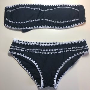 Zaful crochet stitch bandeau set